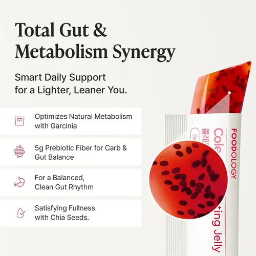 Foodology Coleology Jelly Stick Fibra Dietética De Romã Frutas