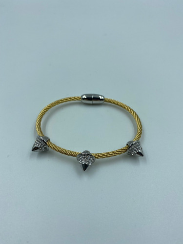 Pulsera Dorada Con Picos