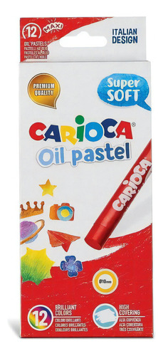 Crayones Al Oleo Carioca Oil Pastel X 12 Designed In Italy
