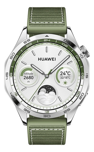 Reloj Smartwatch Huawei Gt4 Pnx-b19g 46mm Verde Acero Inox