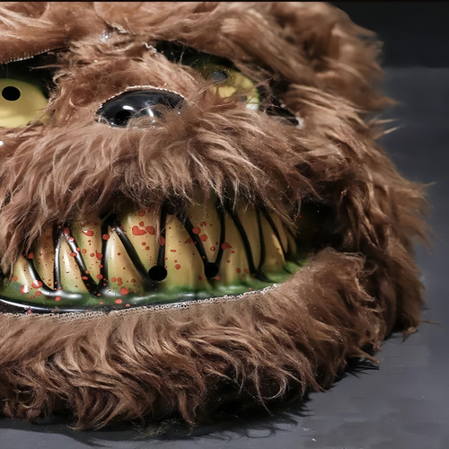 Mascara Festa Halloween Urso Terror Marrom Assustador