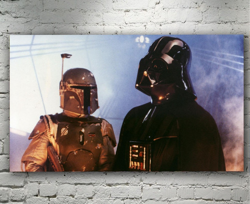Cuadro Decorativo Artistico Boba Fett Darth Vader 35x55cm