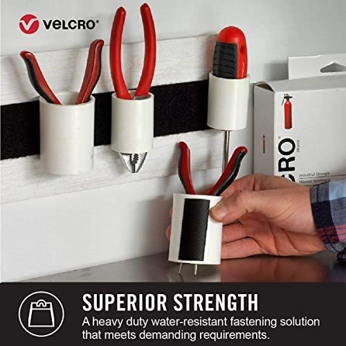 Cinta Resistente Marca Velkro Adhesivo 3.66 M. Blanco