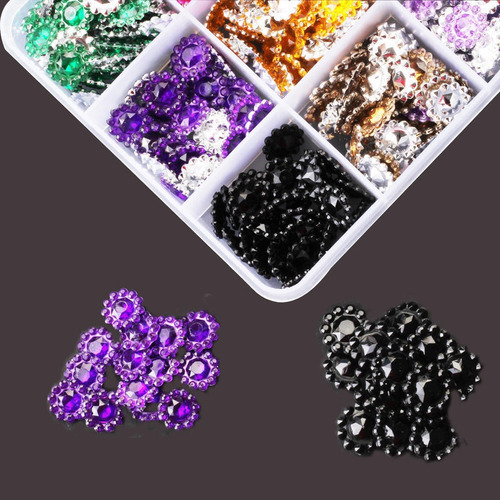 600 Piezas/caja Con Botones De Diamantes De Imitación Transp