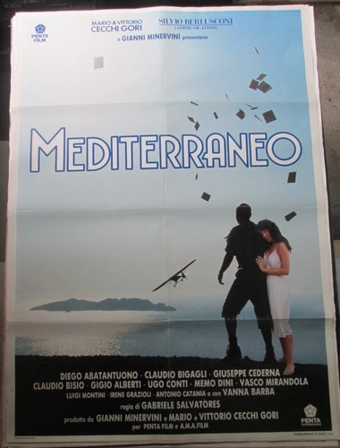 Mediterraneo Diego Abatantuono  Gabriele Salvatores Poster