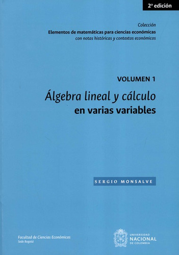 Algebra Lineal Y Calculo En Varias Variables (v.i)