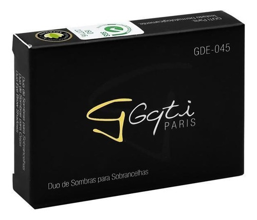 Imagen 2 de 2 de Maquillaje Sombra Para Cejas Gati Paris 2.4g Oscuro X Mayor