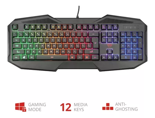 TECLADO GAMER TRUST GXT 830 RW AVONN ILUMINACION - 22279