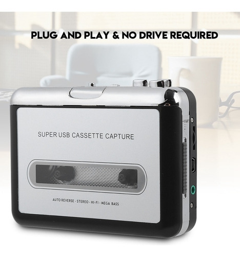 Grabadora De Casete De Cinta A Pc Mp3 Cd Converter Captura