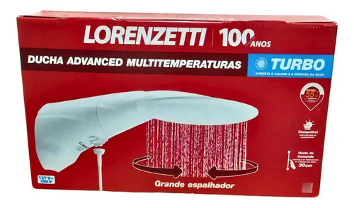 Lorenzetti Ducha Advanced Turbo 7500W Branca