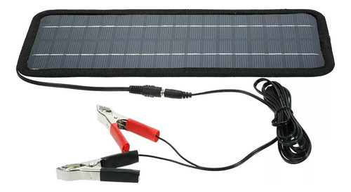 Panel De Carga Solar Portátil Para Vehículos De 12v 4.5w