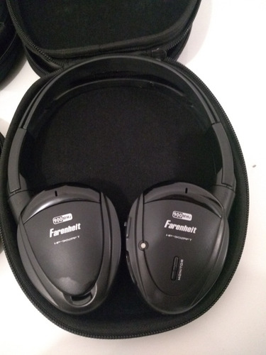 Fone De Ouvido Sem Fio Rf 900mhz Farenheit Hp-902rft - Pilha