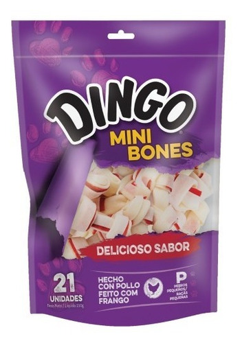 Snack Perro Hueso Mini Dingo 21 Un.