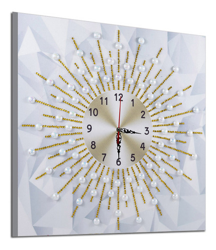 Reloj De Pared K Clock Kits Con Pintura De Diamantes En 5d,