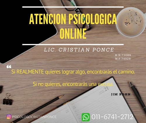 Imagen 2 de 10 de Psicólogo (duelo-ansiedad-depresión) Virtual O Presencial.