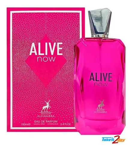 Maison Alhamdra Alive Now Edp 100 ml para mulheres