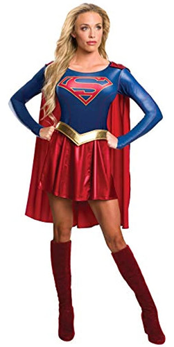 Disfraz Vestido Para Mujer De Supergirl Tv Show, Talla S