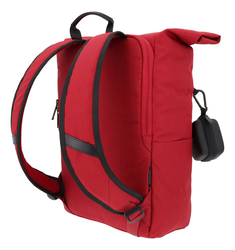 Mochila Ejecutiva Airpack Portalaptop Adventure Bound Color Rojo Diseño De La Tela Lisa