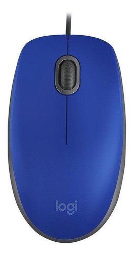 Mouse Logitech M110 Silent Azul Com Fio Pronta Entrega