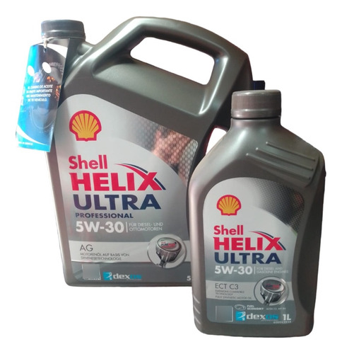 Aceite Shell 5w30 Full Sintetico Dpf Diesel/gasolina 6 Litro