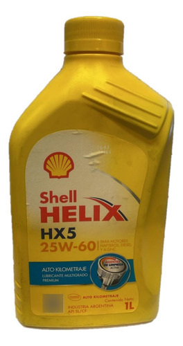 Aceite Shell Helix Hx5 25w60 1 Litro