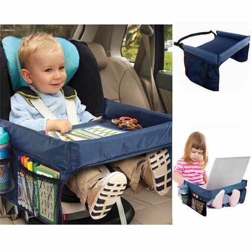 Mesa Bandeja Assento De Carro Criança E Bebês Azul