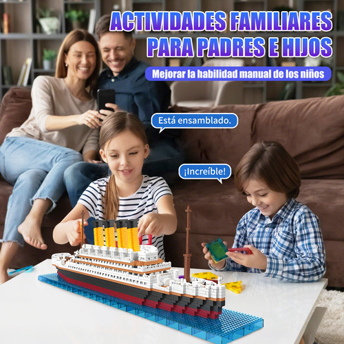 Mini Bloques Titanic Escala Coleccionable Armable Plástico