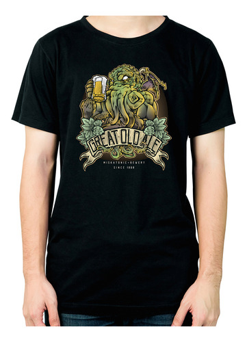 Remera Cerveza Cthulhu Great Old Ale  634 Dtg Minos