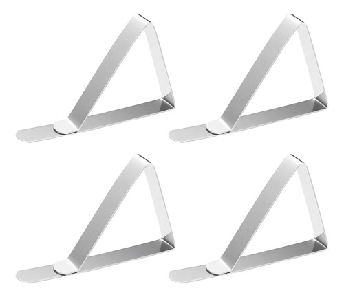 10 Clips De Mantel Triangulares De Acero Inoxidable Ajustabl