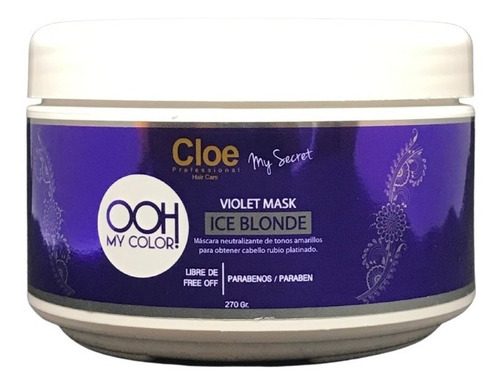 Máscara Matizadora Violet Ice Blonde - Cloe Professional