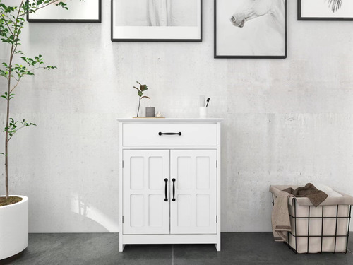 Buro Multiuso Con 1 Cajon De Almacenamiento 2 Puertas