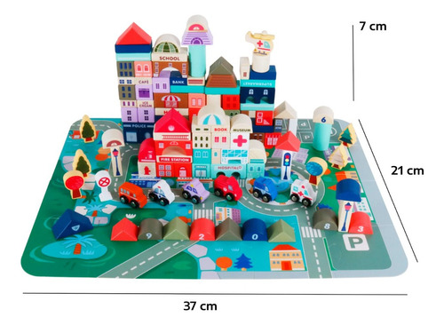 Juego Didactico City 115 Pcs - Kidscool