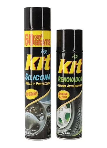  Pack Silicona Spray + Renovador Spray Kit