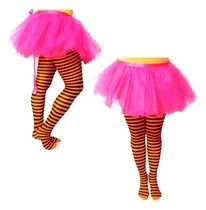 Comprar Pantimedia Media Rayada Disfraz Hallowen Lolita Verde Blanco