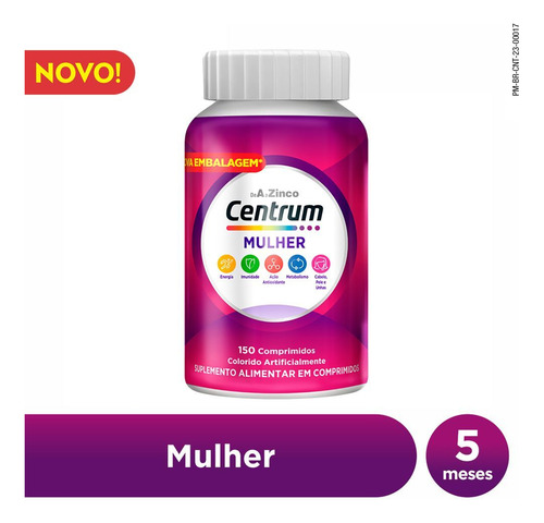MultivitamĂnico Centrum Mulher 150 Comprimidos