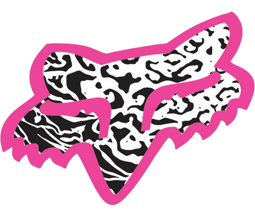 Sticker Rosado Zebra Fox