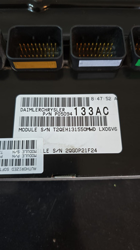 Ecu Ecm Pcm Dodge Charger 2006 2.7 P05094133ac (Usado)