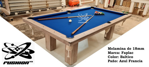 Mesa De Pool Profesional 250x140 // Fushion Mb