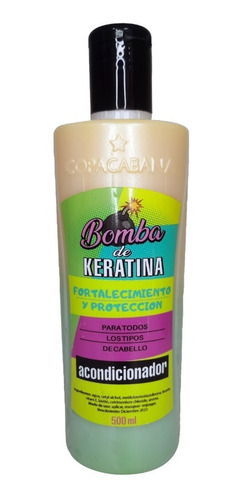 Pack X3 Shampoo/acondicionador Bomba Keratina 500ml