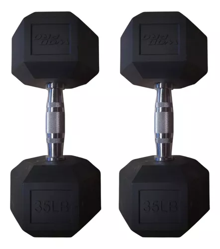 Kit De Pesas Para Hacer Ejercicio Par De Mancuernas Gym 25lb PARDELE 25LB  HEXAGONAL