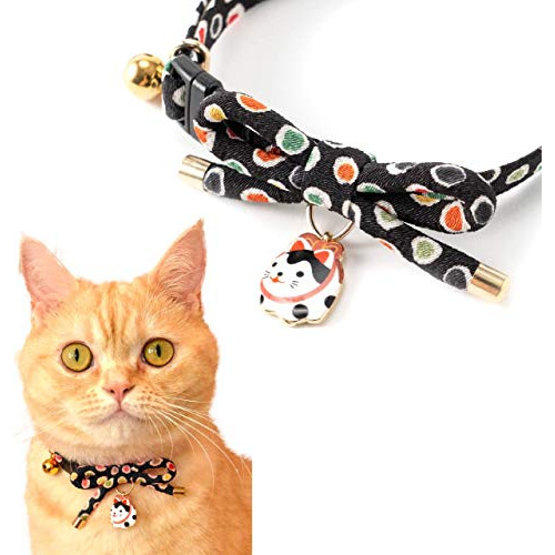 Collar De Gato Con Dije Necoichi Zen Hariko (negro)