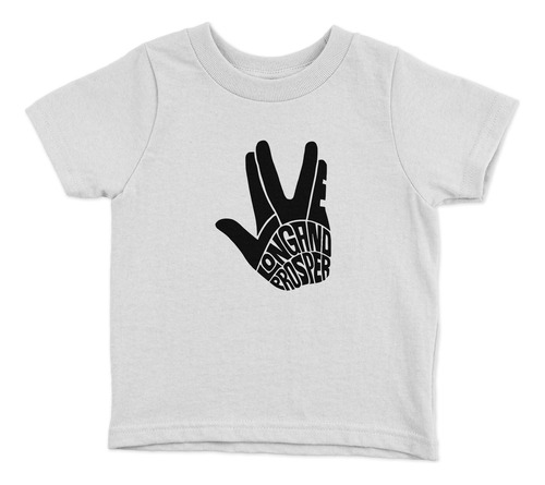 Polera Niños Star Trek Vulcan Salute Peliculas Algodón Wiwi