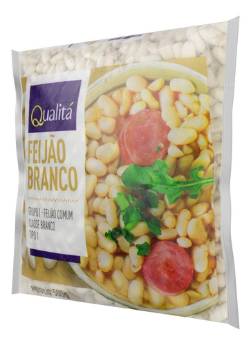 Feijão Branco Tipo 1 Qualitá Pacote 500g