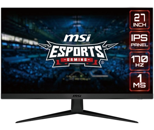 Imagen 1 de 4 de Monitor gamer MSI G2712 LCD 27" negro 100V/240V
