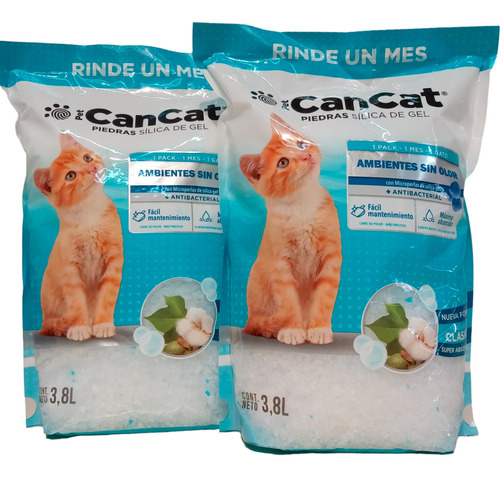 Piedra Silica Sanitaria Para Gato De Can Cat Gel 7,6 L