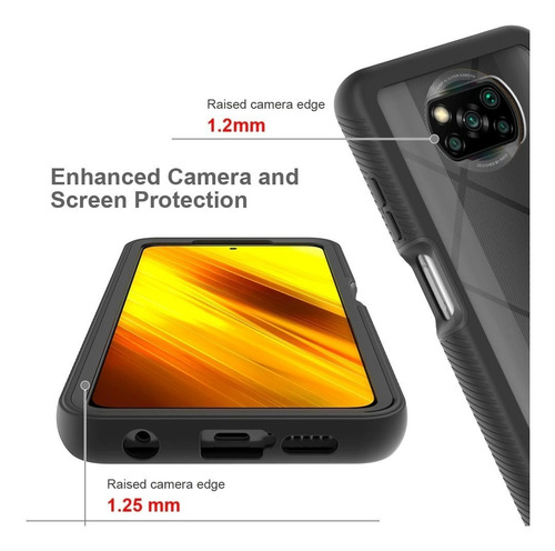 Imagen 3 de 7 de Case 360 Xiaomi Poco X3 / Poco F3 / K40 / K40 Pro Anti Impac
