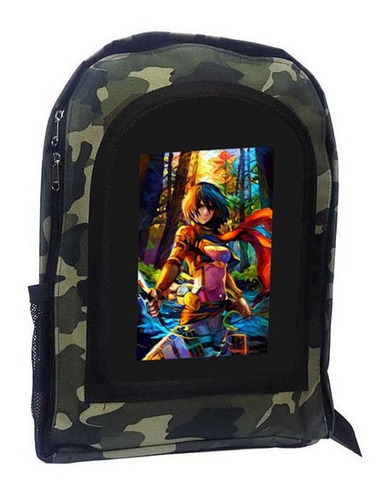 Mochila Camuflada Shingeky Attack On Titan A120