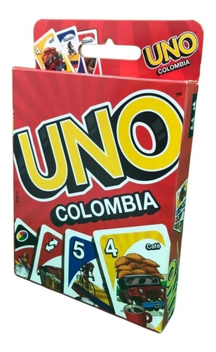 Juego De Cartas Uno Edición Especial Colombia Mattel X786-57