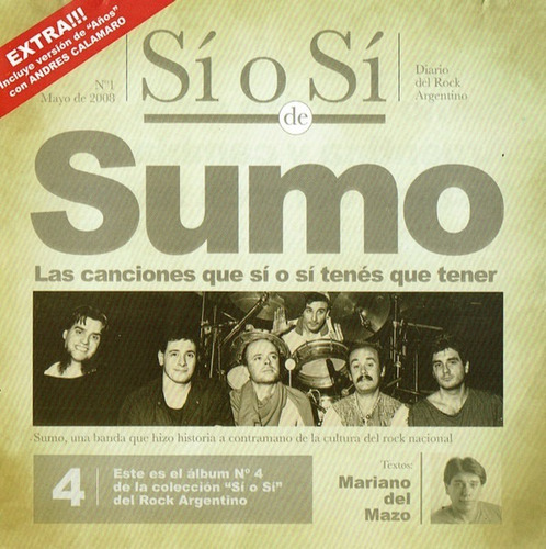 Sumo (8)  Si O Si De Sumo Cd Nuevo Argentina