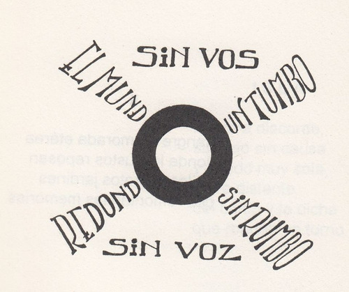 1994 Poema Visual De Fernando Juanico Peñalva Uruguay Raro